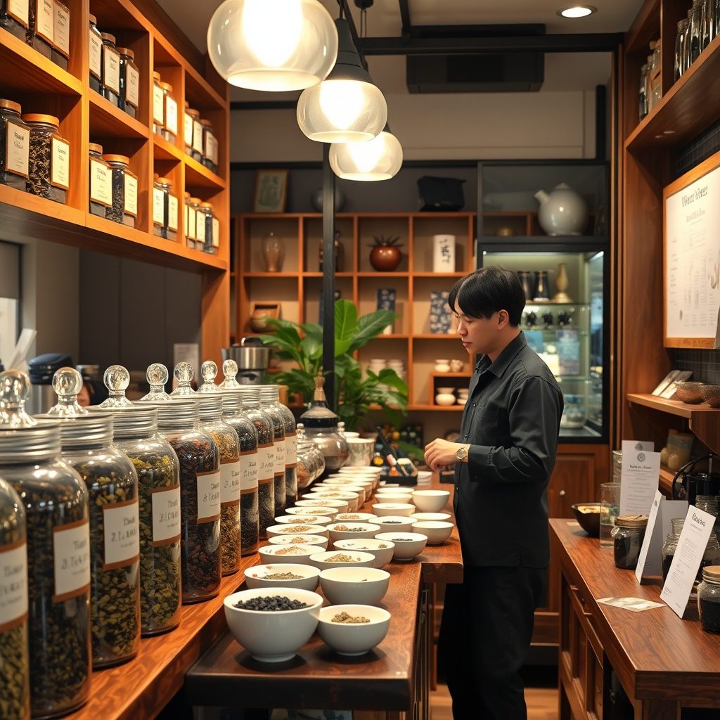 ルースリーフティーの茶葉
